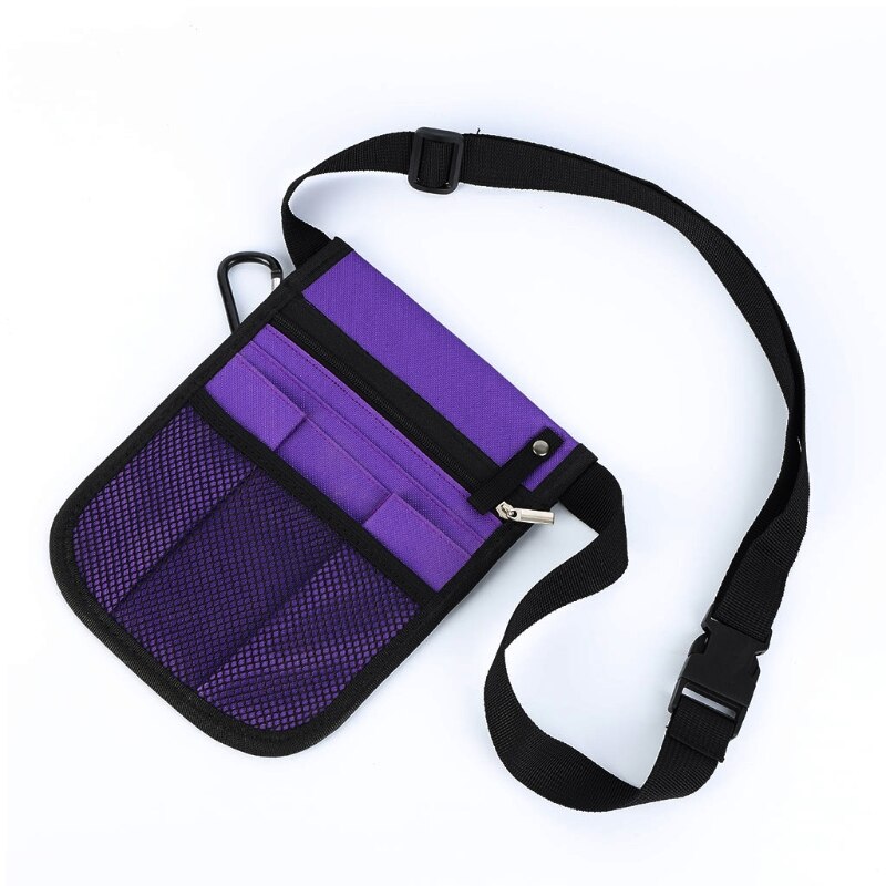Enfermeira cinto de enfermagem organizador da cintura bolsa para acessórios da enfermeira cinto de utilidade: Purple