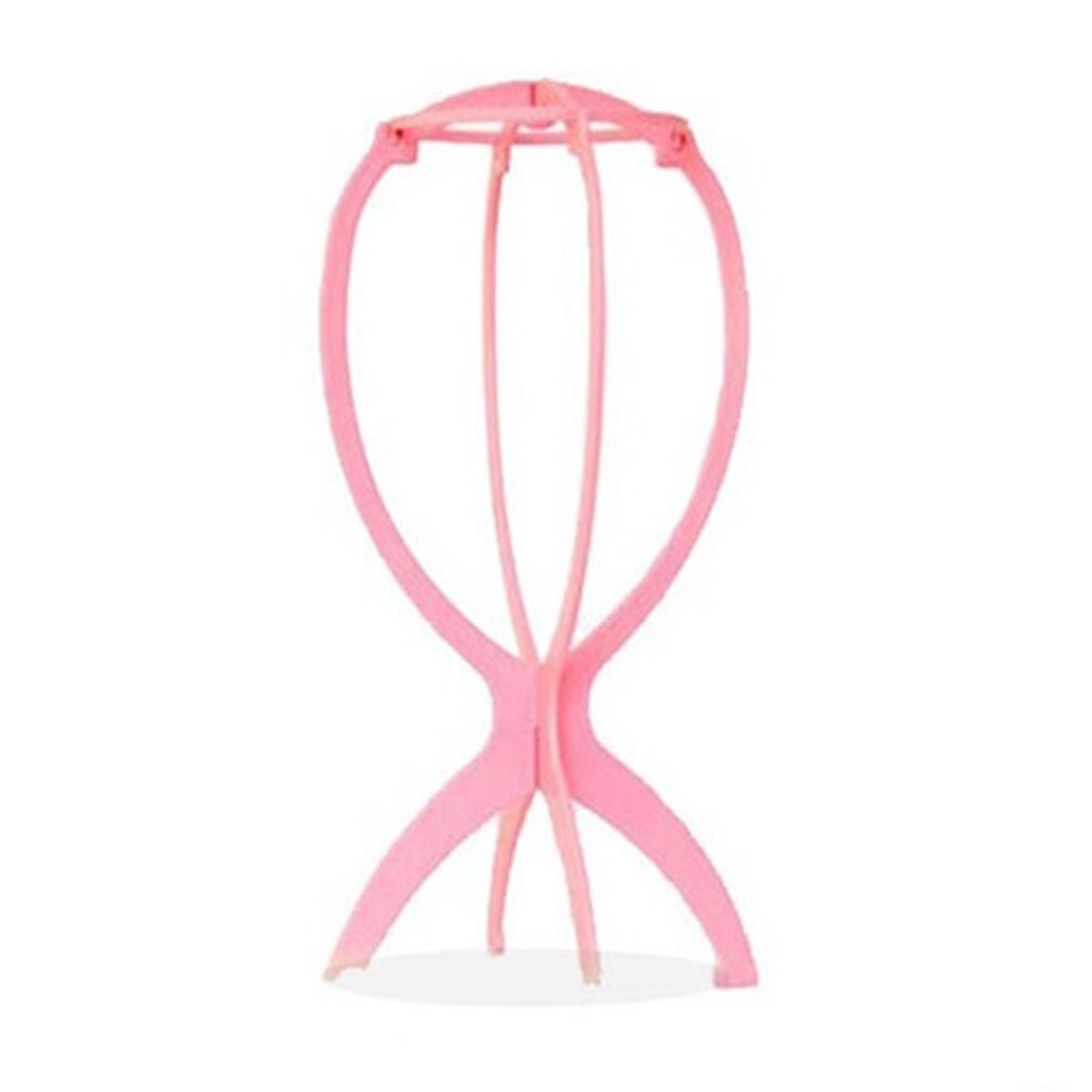 Plastic Wig Holder Wig Stand Portable Durable Rack Folding Wig Rack Presentation Tools Stable Wig Stand Dryer Hair Accessories