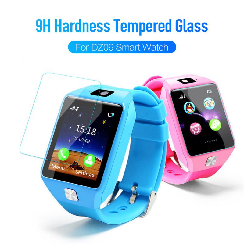 3 uds 2.5D película protectora de pantalla 9H dureza película de vidrio templado para DZ09 Smart Watch Accesorios
