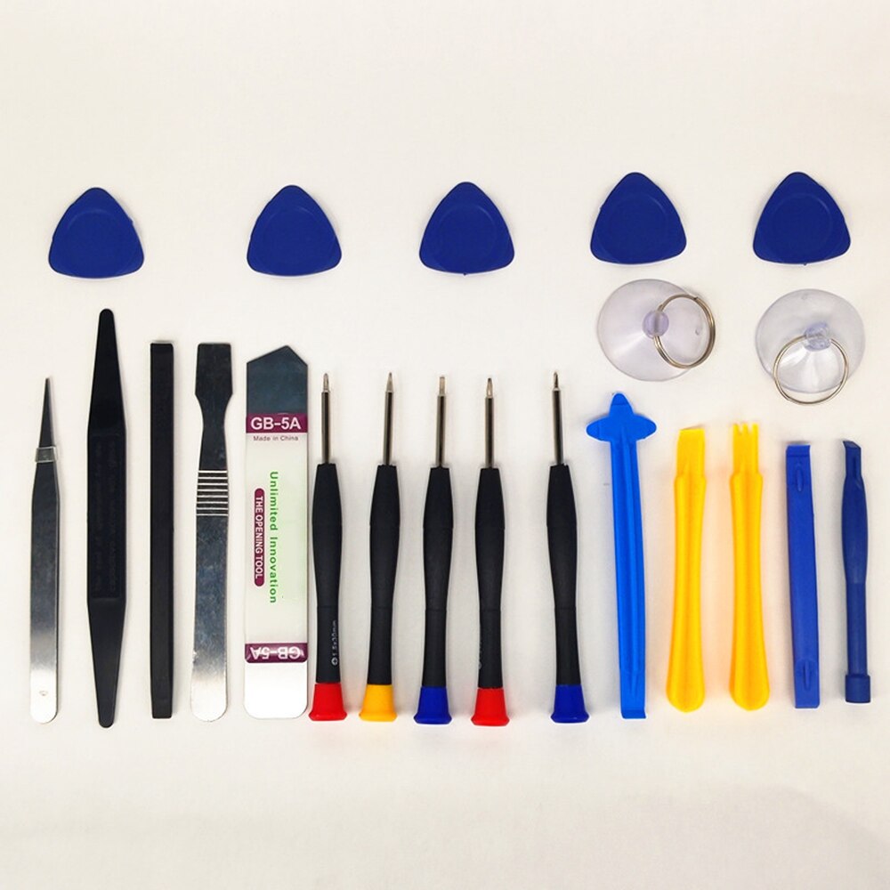 22Pcs Mobile Phone Repair Tools Kit Pry Opening Tool Screwdriver Set for iPhone 7 Samsung Phone Hand Tools Set