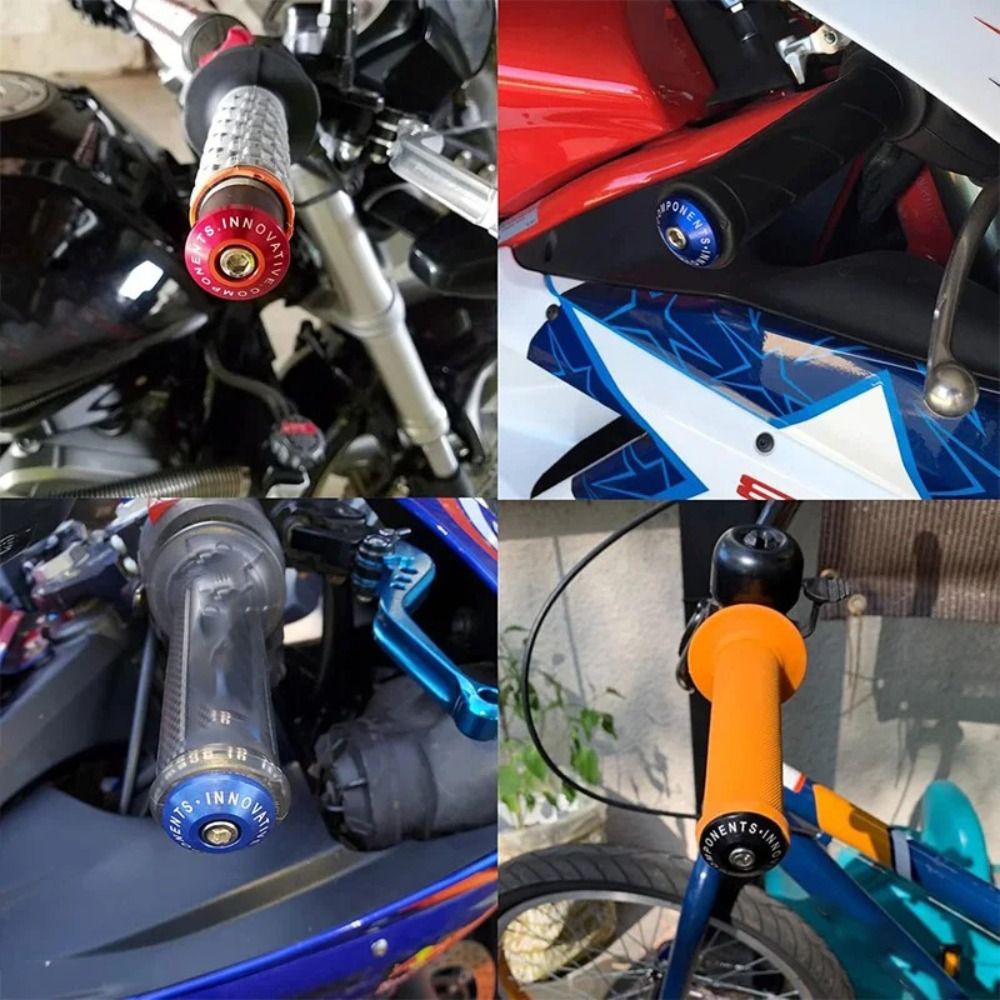 Aluminum Alloy Motorcycle Handlebar Plug Anti-Slip Universal Handlebar Grips Cap Shockproof Handlebar End Motorcycle Accessories