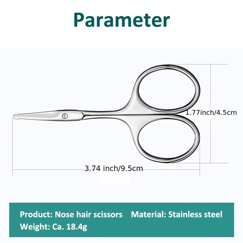 Curved Blade Eyebrow Scissors Stainless Steel Precision Trimmer Eyebrow Eyelash Hair Remover Tool Nose Hair Scissor