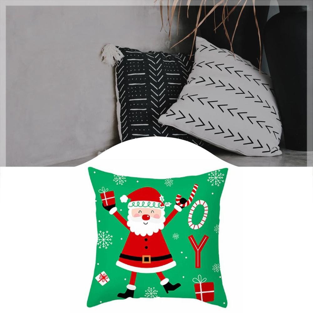 45x45 fronha almofada natal santa algodão geométrico fronha decoração fronhas capa de almofada sofá decoração da sua casa