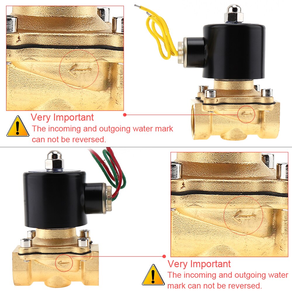3/4" AC 110V / 220V Electric Solenoid Valve Pneumatic Valve Brass Body for Water / Oil /Gas