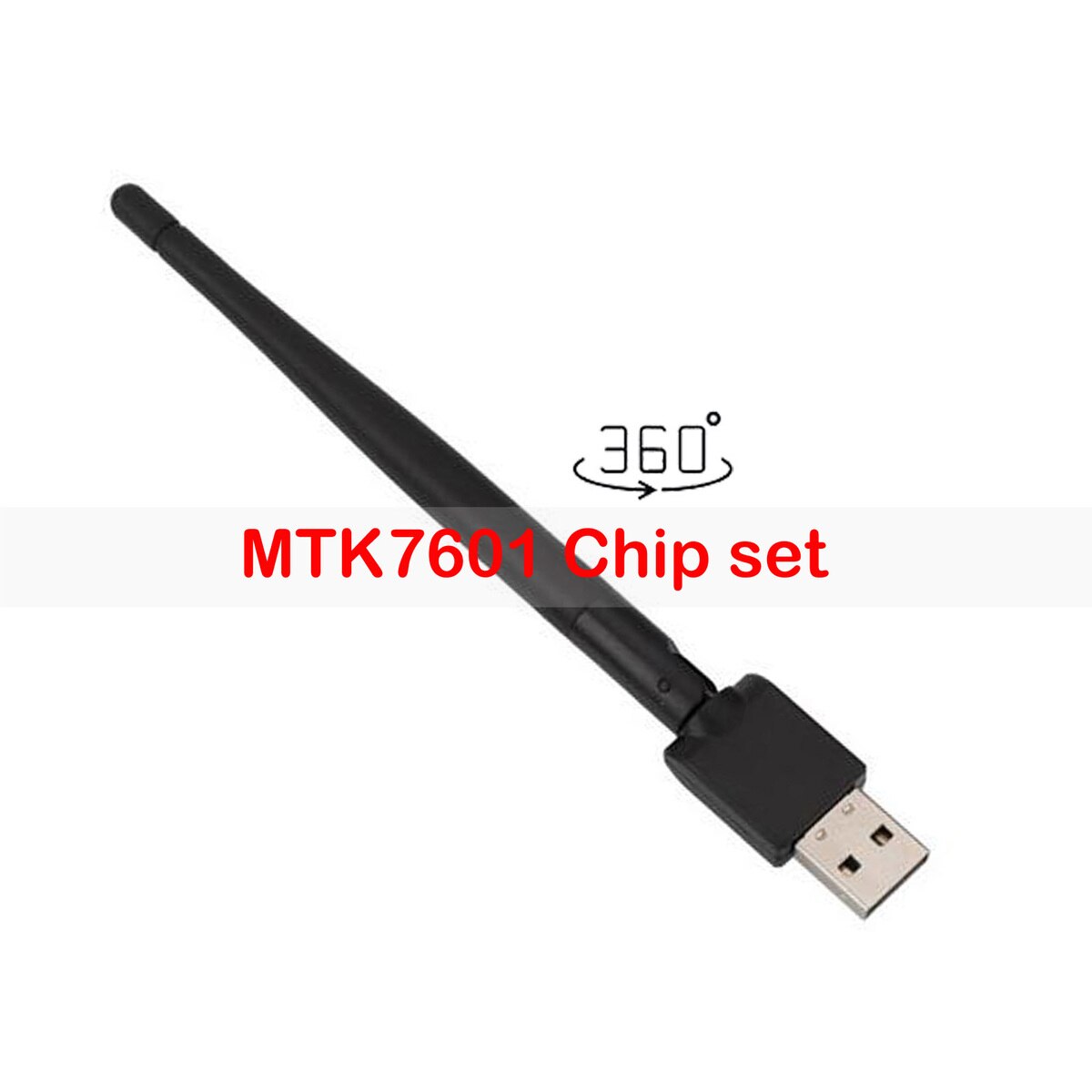 MTK7601 Chipset USB Wi-fi Sem Fio Com 2Dbi Antena Adaptador LAN USB Para 2018 Mais Novo Koqit K1 Recevier Satélite Set Top Box V7S
