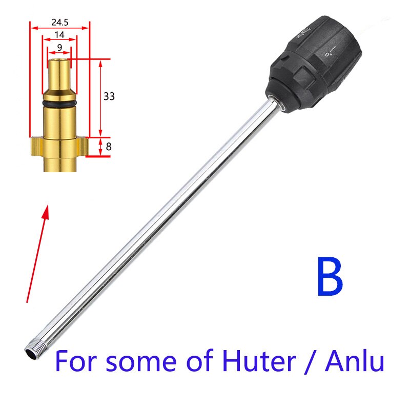 Pressure Washer Metal Wand Tips Water Spray Lance Spear Quick Jet Tips Washer nozzles for Karcher Bort Nilfisk Bosch Lavor spear: Brown