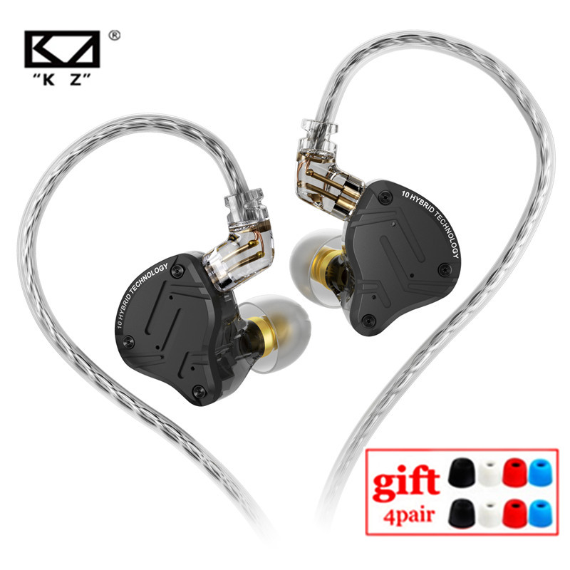 Kz zs10 pro x metall headset hybrid treiber hifi bass ohrhörer in-ear monitor geräusch unterdrückung kopfhörer zas zax zsx zsnpro as16