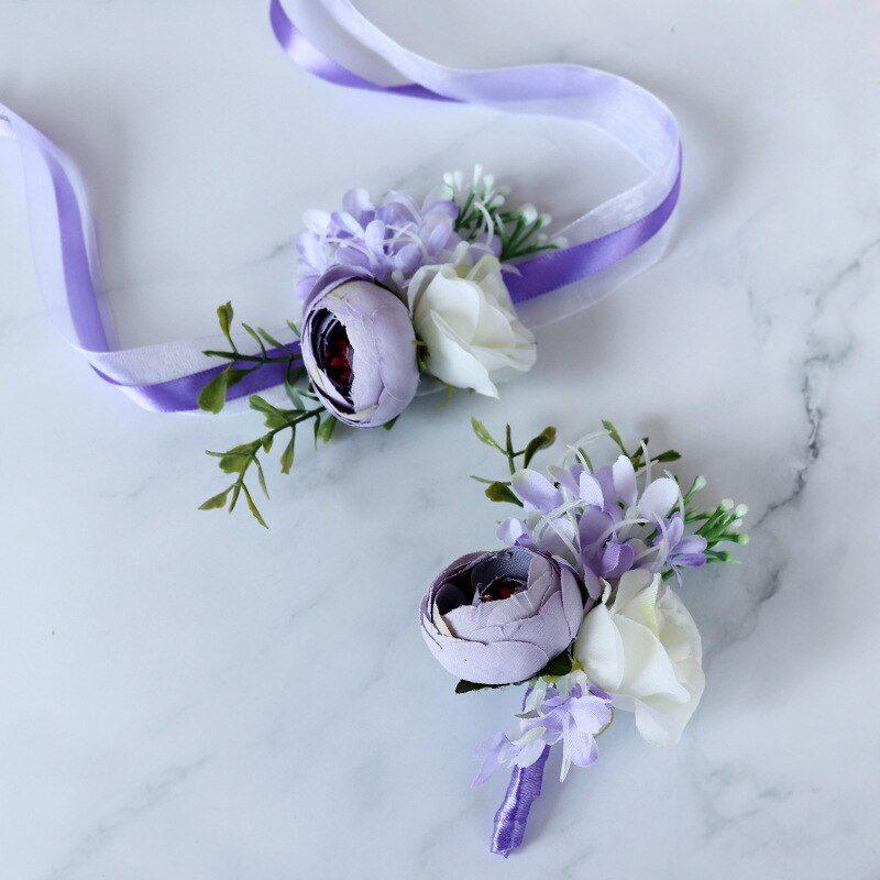 Artificial Bridesmaid Wrist Brooch Bridesmaid Bracelet Handkerchief Wrist Brooch Wedding Handkerchief Bridegroom Brooch Best Man