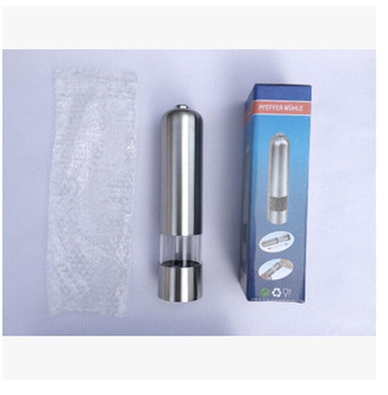 Kitchen Seasoning Grinding Tool Automatic Mills Automatic Electric Pepper Grinder Salt Mill With LED Light Free