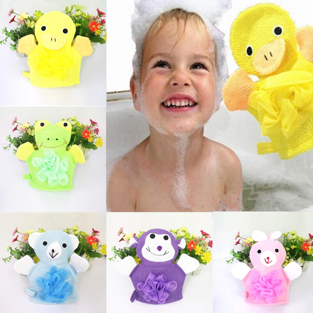 Kinderen Multi-Sytles Handschoen Voor Baby Bad Leuk Dier Katoen Bad Borstel Baby Cartoon Handschoenen