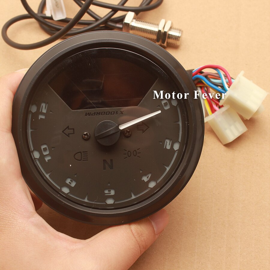 Motorcycle Speedometer Odometer Tachometer Instrument Oil LCD painel digital moto gear indicator FOR Honda cafe racer nmax