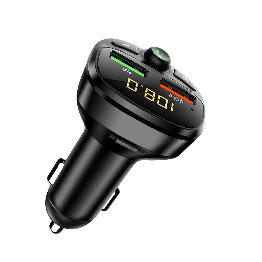 Car Bluetooth MP3 Player Wireless Audio Transmitter Car Radio Audio Adapter with USB Fast Charger