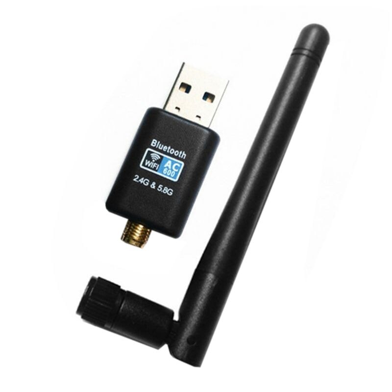 Bluetooth WiFi Adapter 600mbps 2.4G+5.8G Net-work Card for Desktop Laptop PC