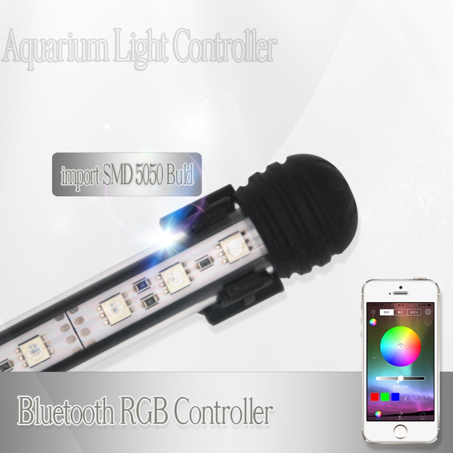 Onderwater Aquarium Led Verlichting Dompelpompen Aquarium Licht Voor Aquarium Led Lamp Voor Aquarium Licht Rgb Bluetooth Controller