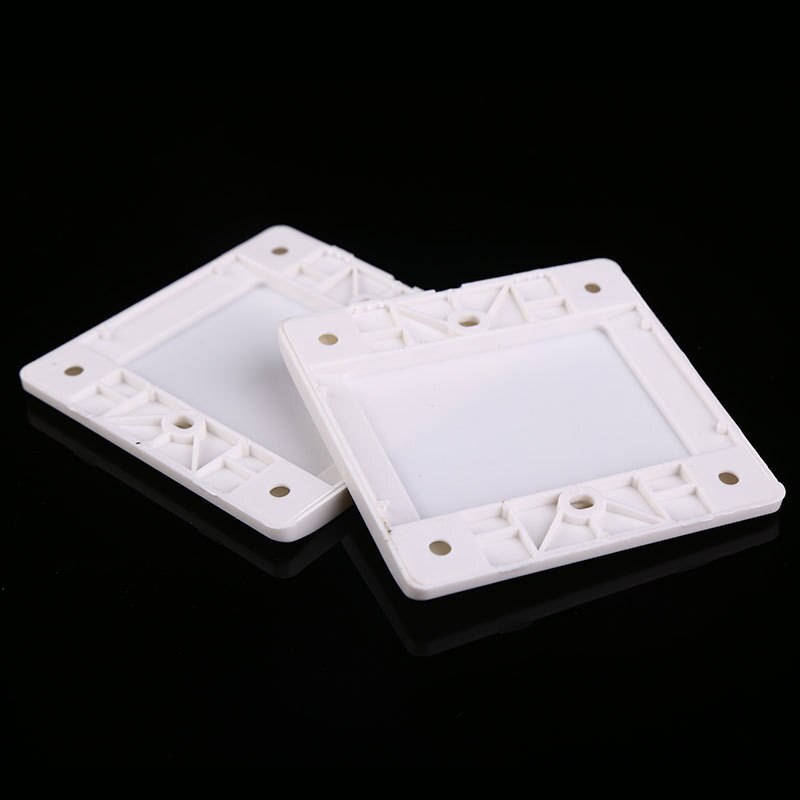 100pcs High PP Wall Switch Socket Blank Panel Cover Plate For Home Improvement Fire Retardant Wall Mounted Blank Panel