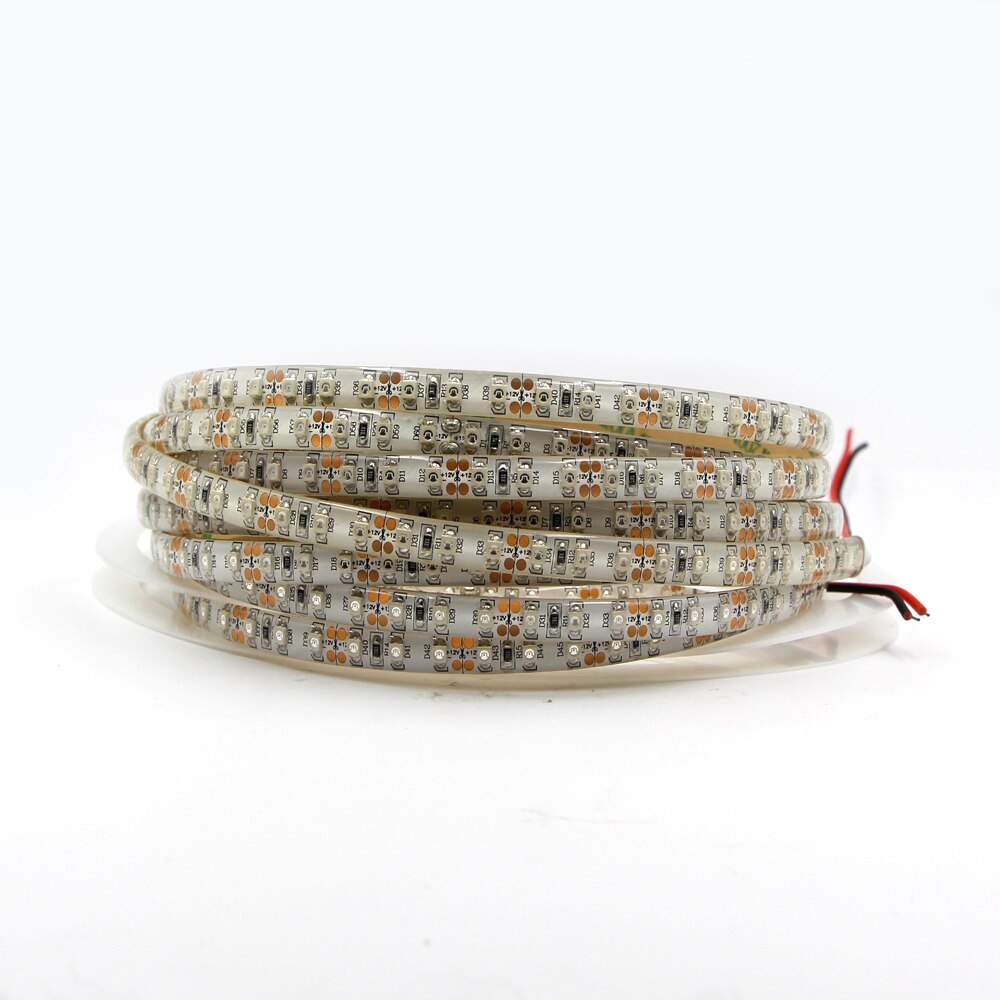 1 m 5 m led strip licht 600nm True Oranje geen Amber Geel waterdichte 3528 SMD 60 leds/m 120 leds/m kerst string tape lamp DC 12 v