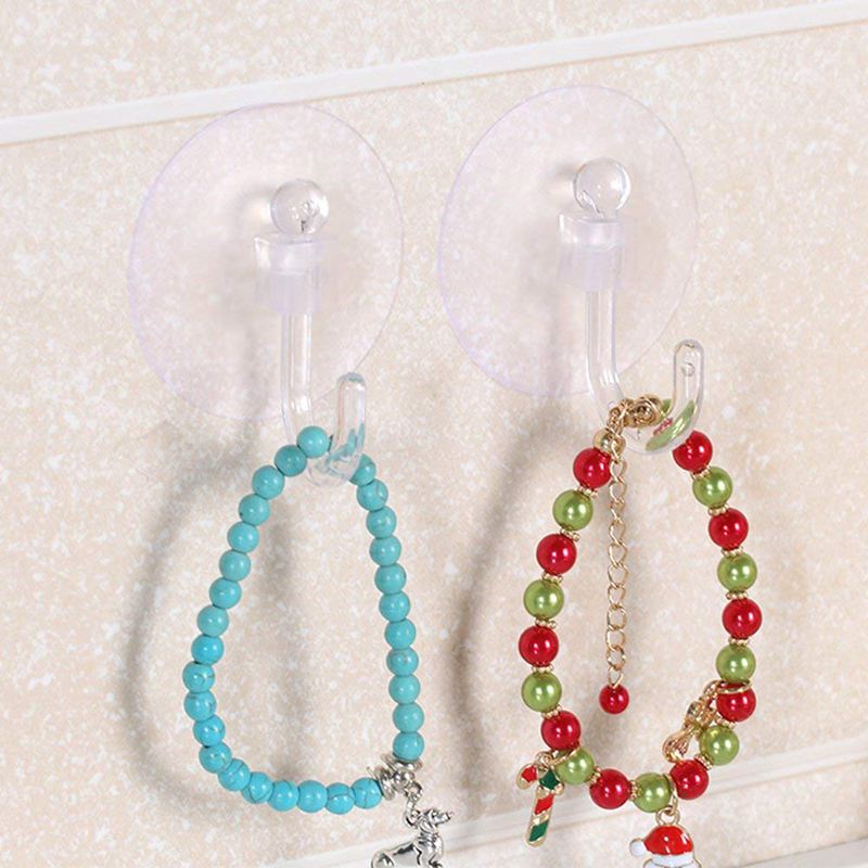 20 X ventose bicchieri in plastica trasparente con ganci in metallo decorazione per finestre ventosa per mobili perfetta per appendere decorazioni natalizie