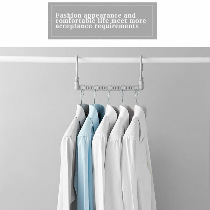 Ruimtebesparende hanger, magische kledinghanger met haak, kastorganizer, amerikaanse kleding- en garderobekastopslag