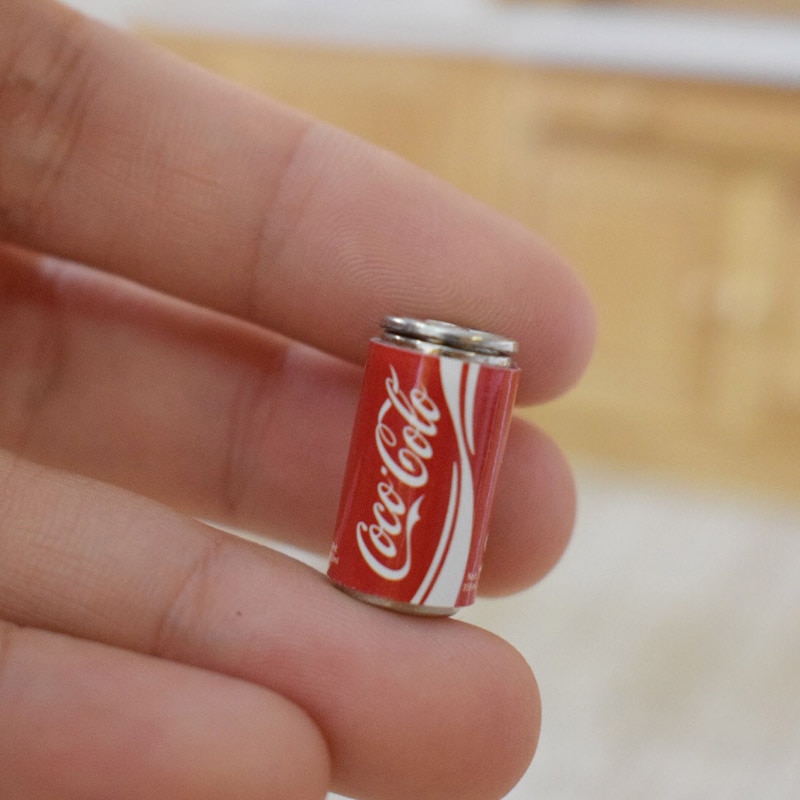 6PCS Mini Coke Miniature Dollhouse Doll Food Drinks Beverage Play Food Toy for 1/6 BJD