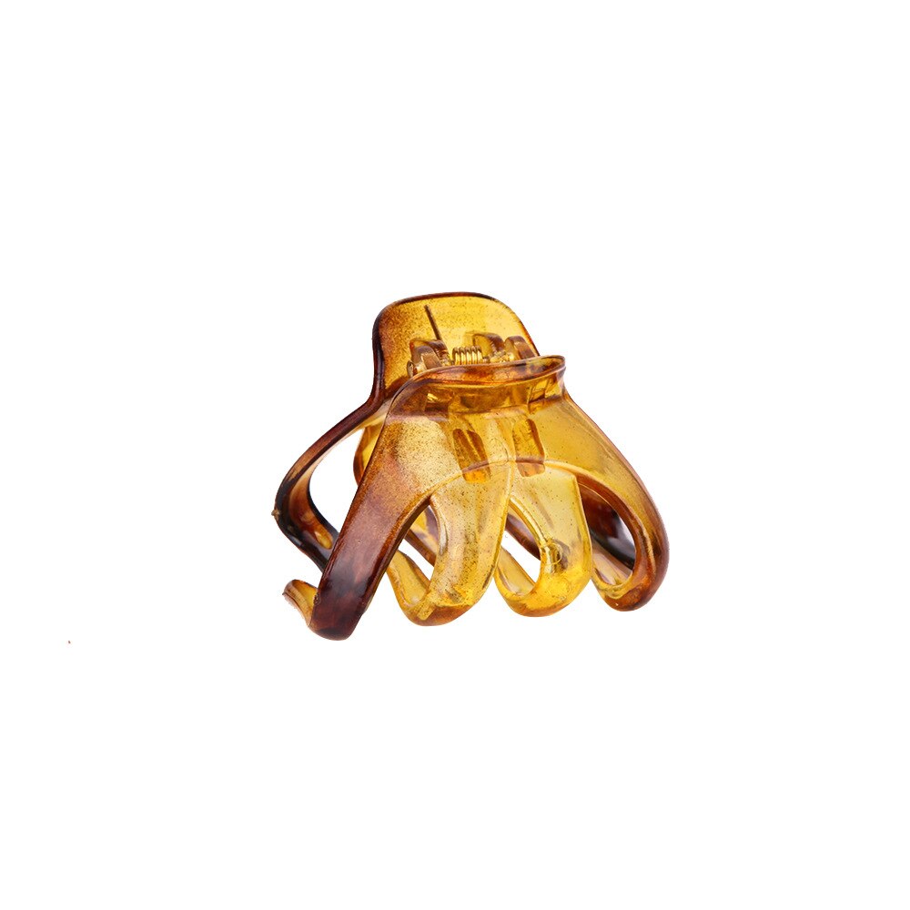 Pinza de pulpo para el pelo para mujer, pinza de plástico sólida a la para mujer, herramientas de estilismo, pinza para el pelo, accesorios para el cabello: 6cm-Coffee