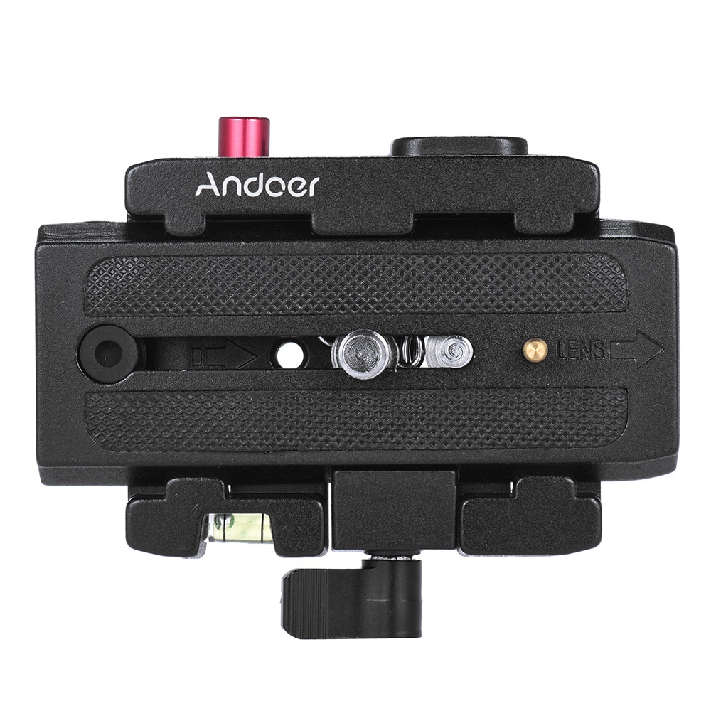 Andoer – trépied de caméra vidéo, adaptateur de pince à dégagement rapide avec plaque à dégagement rapide pour tête Manfrotto 501 500AH 701HDV 503HDV Q5
