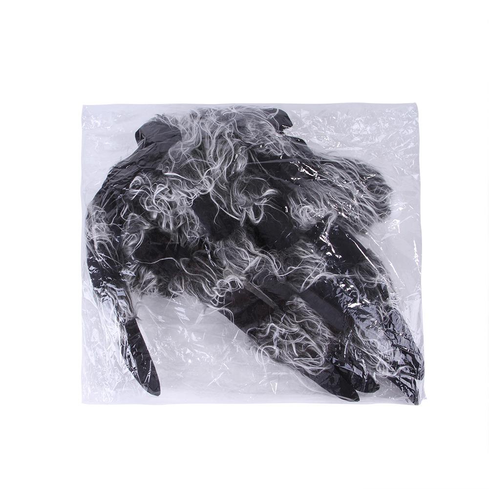 Pluizige Namaakbont Stof – 10 Cm Lange Haren – 170x50 Cm – Geel – Voor Cosplay, Kostuums En Knutselwerk