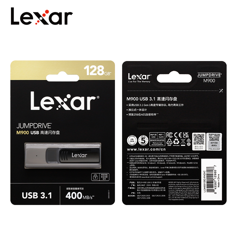 Lexar High Speed Flash USB 3.1 Pen Drive Max 400 MB/s 512 GB 256 GB 128 GB USB-Flash-Laufwerk Matel Memory Stick U-Disk für Computer