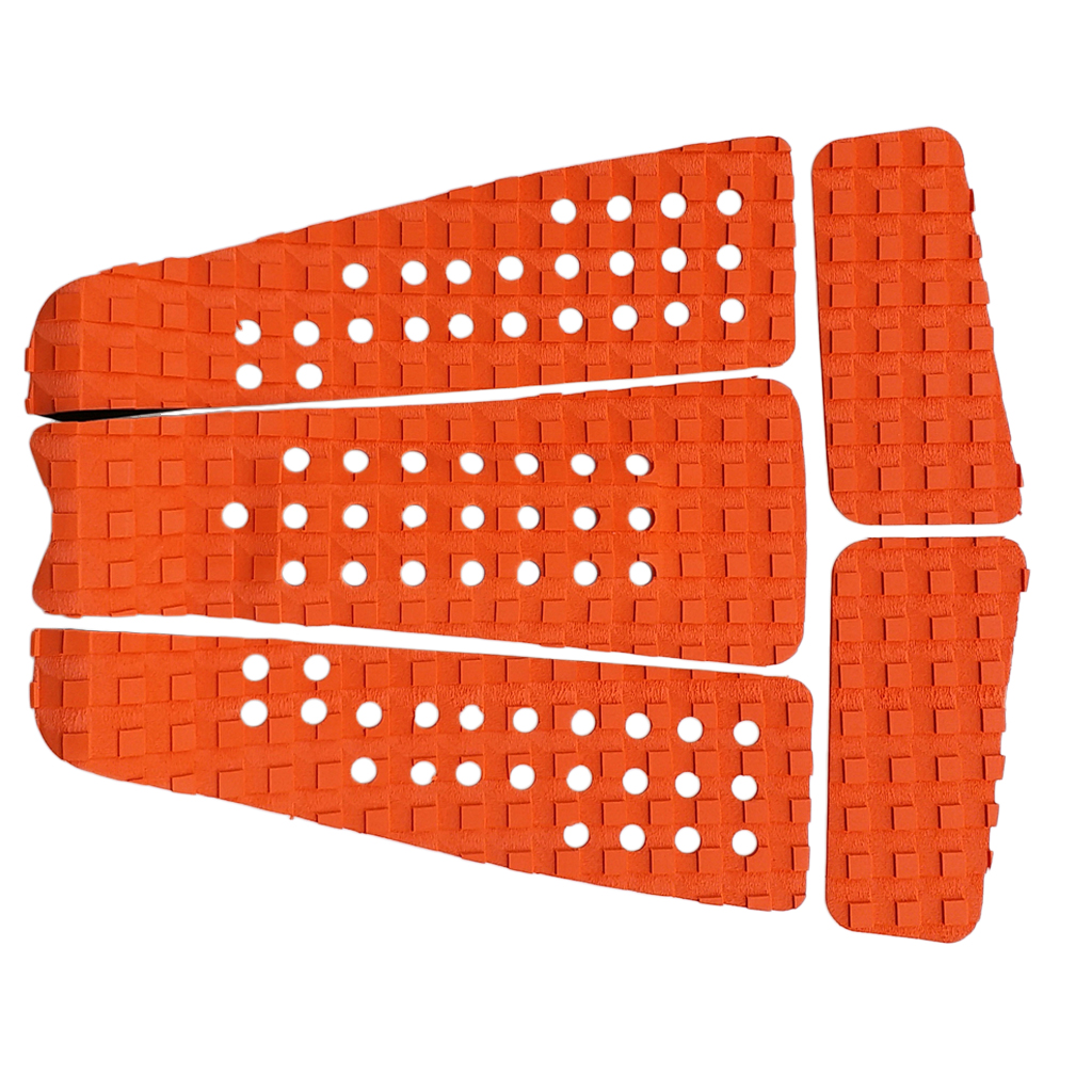Perfeclan 5 stück quadratisch gerilltes eva surfbrett skimboard longboard sup traction deck grip tail pad trimmbares blatt zubehör