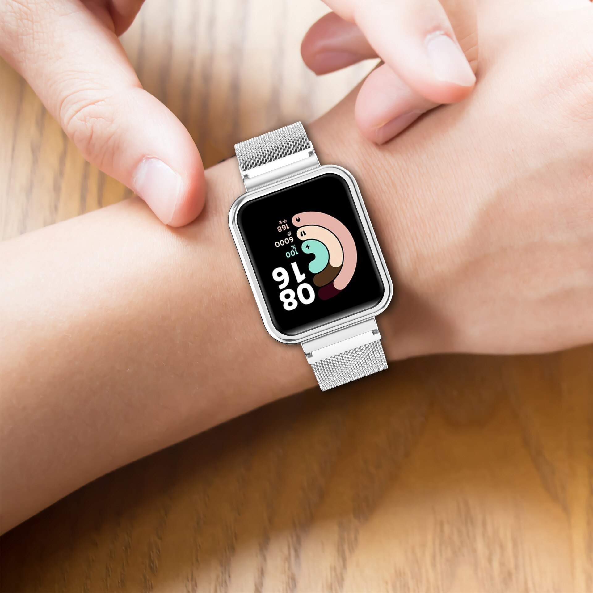 Magnetisk milanese rem til xiaomi redmi watch 2 lite smartwatch correa rustfrit stål løkke til redmi watch 2 lite armbånd