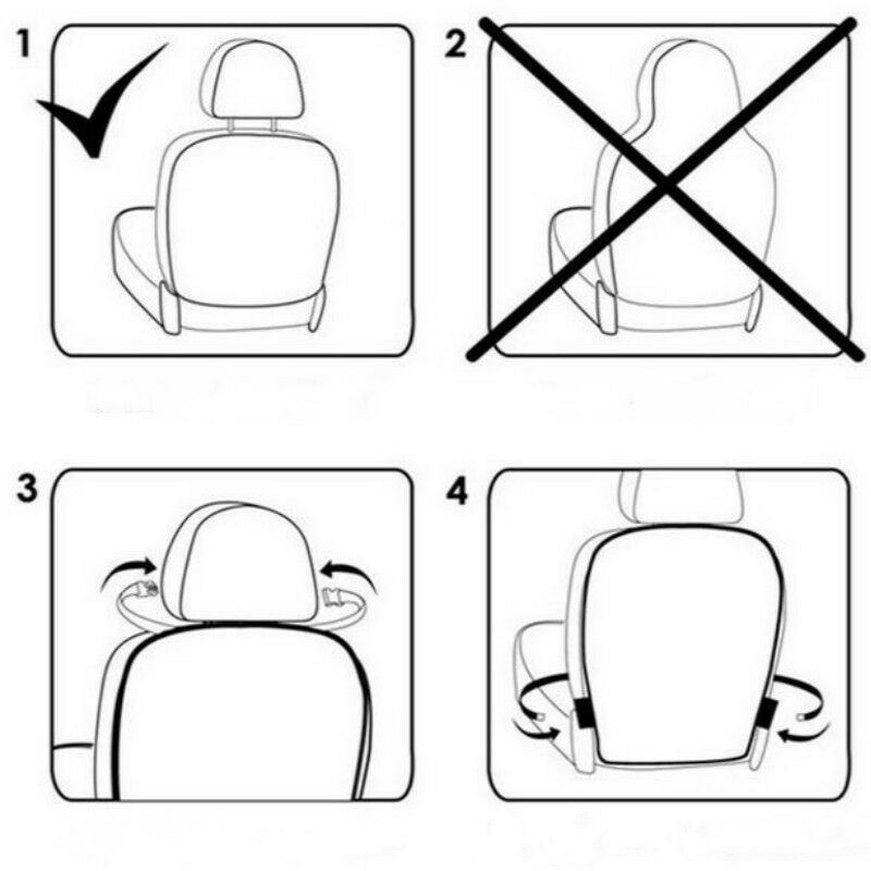 Auton istuimen selkänojan suojapäällinen lapsille lapsille vauvan mudan likaa suojaava istuinpäällinen tyyny potkumatto pehmuste auto