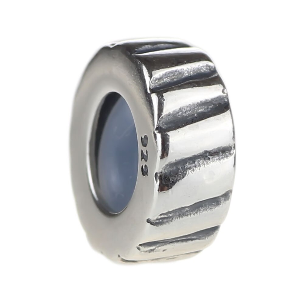 Authentieke 925 Sterling Zilveren Europese Stijl Spacers Stopper Bead Charm Fit Troll 3Mm Armband Sieraden