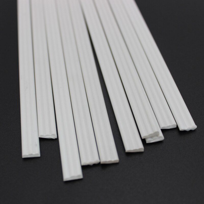 10pcs white 2.5x7.5mm PVC plastic welding rods