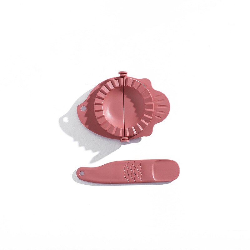 Køkken tilbehør diy dumpling forme værktøj dejen tryk dumplings jiaozi maker værktøjer wienerbrød cutter køkkenredskaber køkken gadgets: Brun