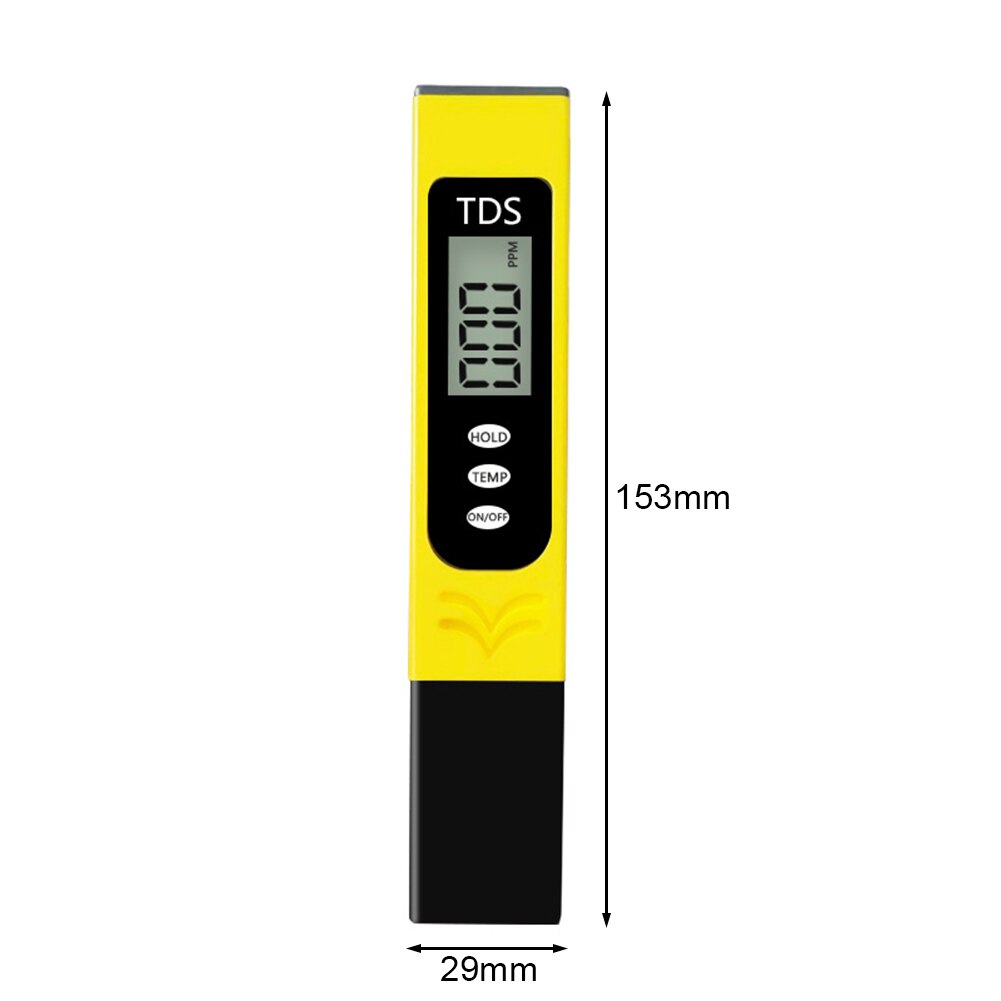 TDS Meter Water Tester Automatic Calibration 0-990ppm Purity Water Meter for Swimming Pools Drinking Water Aquariums: B