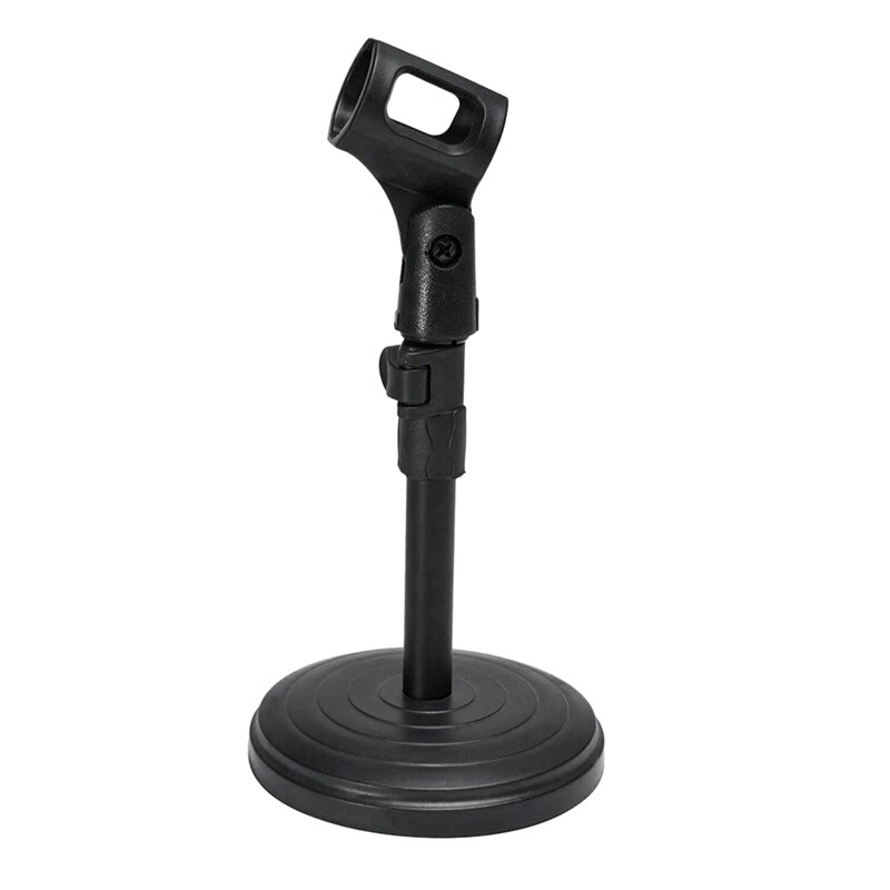 Foldable Desk Table Microphone Clip Table Mic Monopod Stand Adjustable with Clips: Default Title