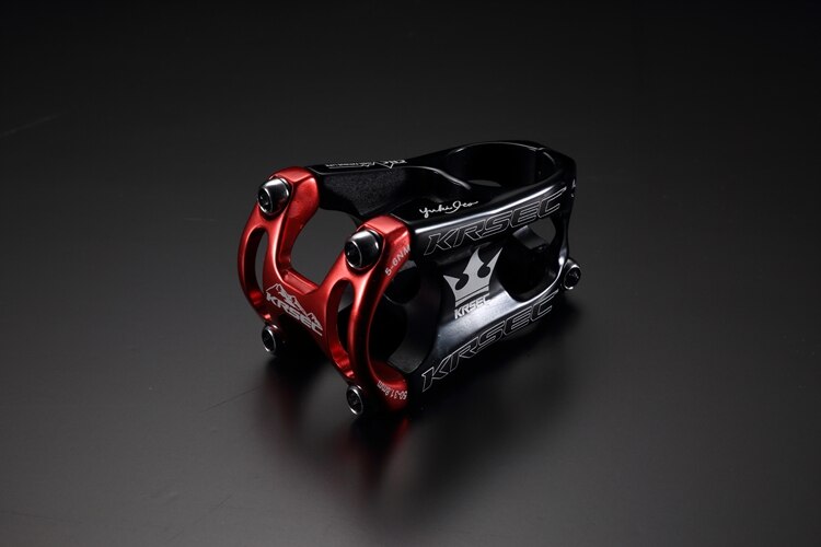 Mountainbike mtb stammar am/xc/dh stamcykel aluminium cykel cykel delar stam 50mm: Svart röd