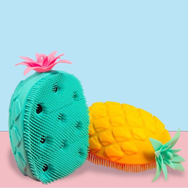 Kieselsäure Gel Ananas Art Massage Schlecht Pinsel Spaß Nette Schlecht Und Dusche Schlecht Für Baby Für Baden freundlicher Für bat babys