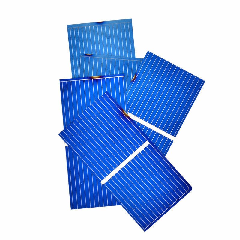 100Pcs Solar Panel Sun Cell Sun Power Solar Cell Diy Solar Battery Charger 52X26Mm