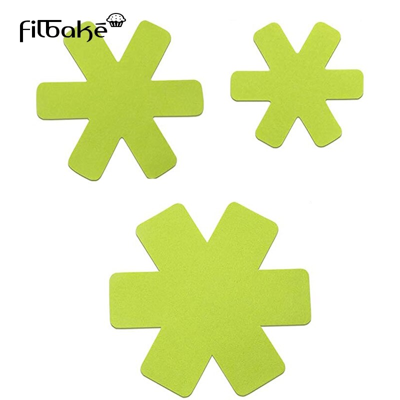 Filbake-Mantel Individual Protector para ollas, alfombrilla separadora de mesa, aislamiento térmico, utensilios de cocina, 6 uds.