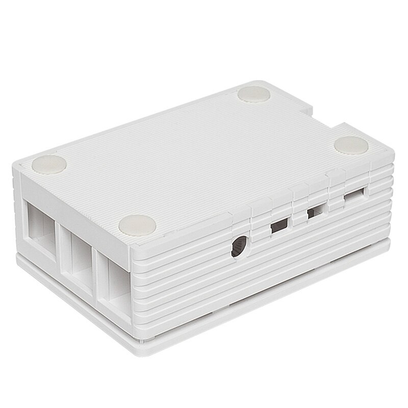 Carcasa Raspberry Pi 4 ABS, carcasa negra y blanca, soporte de caja plástica, ventilador de refrigeración para RPI 4, modelo B