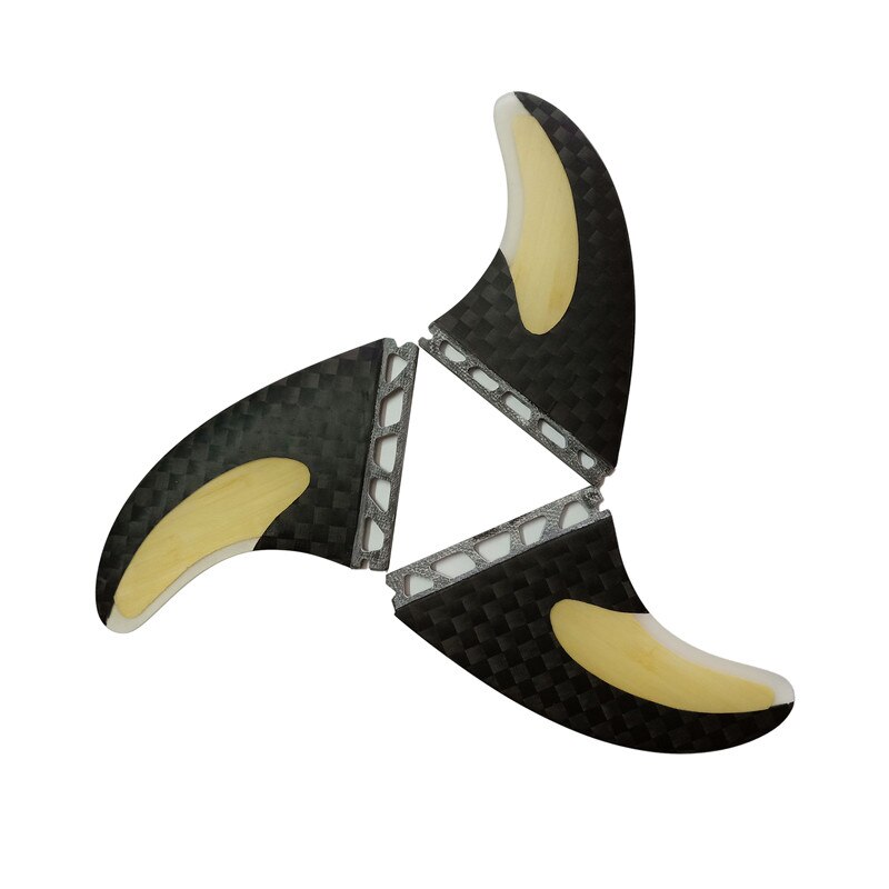 carbonfiber Surfboard Fins FUTURE plug Tri fin Set for FUTURE box large G7 size fiberglass bamboo with 12K carbon surf Fin