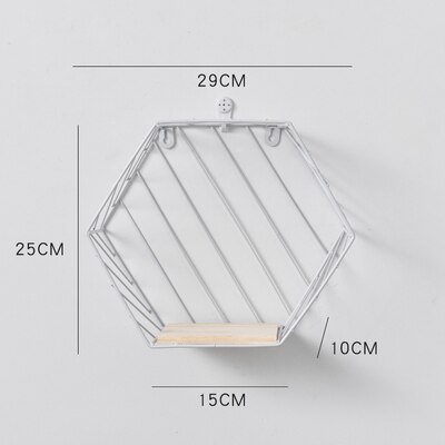 Wooden Gold Storage Racks Hanging Decor Storage Box Flower Pot House Storage Rack Wall Book Figurines Display Crafts Shelves: 12