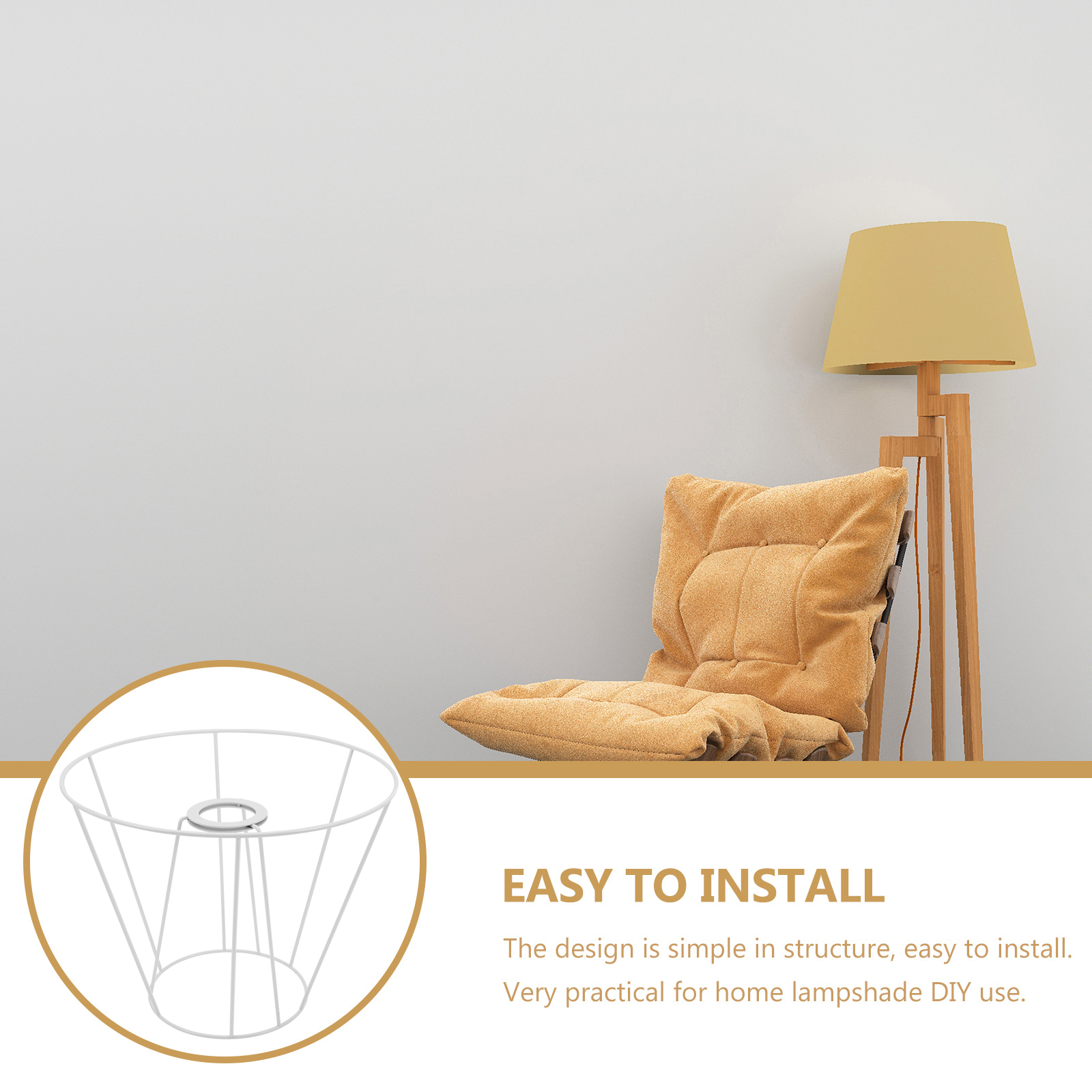 Table Lamp Shade Frame E27 Socket Wire Lamp Shade For Chandelier Desk Lamp