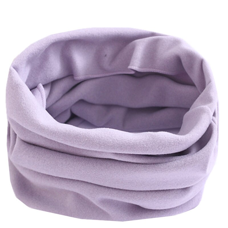 Solid Candy Kleur Baby Sjaal Katoen Ring Sjaal Kinderen Hals Kraag Jongen Kinderen Halsdoek Herfst Winter Meisjes Sjaal: solid purple