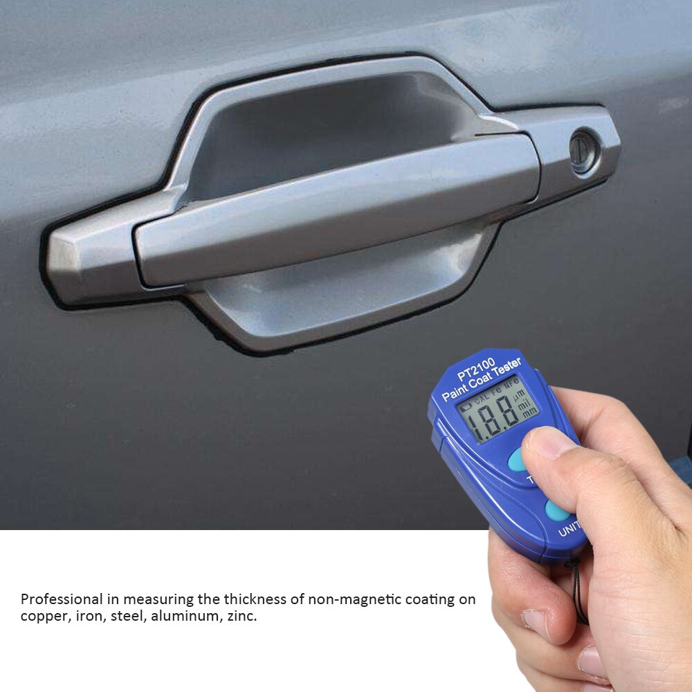 Digital Paint Coating Meter 0-2.0mm/0mil~80mil Automobile Paint Thickness Gauge Precise Car Paint Thickness Coating Meter