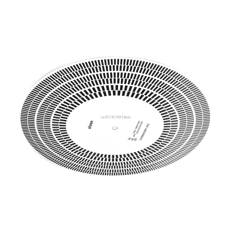 LP Vinyl Record Turntable Phono Tachometer Calibration Strobe Disc Stroboscope Mat 33 45 78 RPM