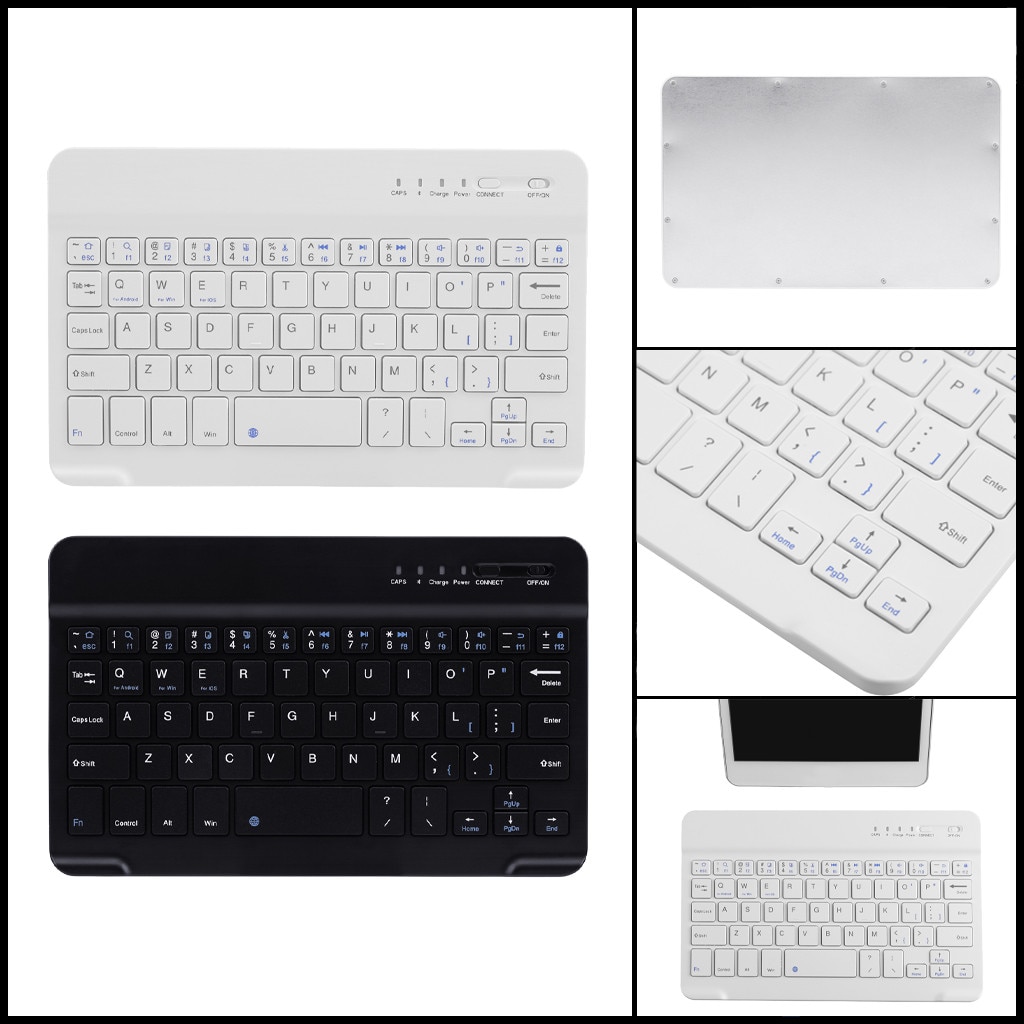 Portable Mini 7Inch Wireless Bluetooth Keyboard For Laptop Tablet Smartphone For iPad Support IOS Android