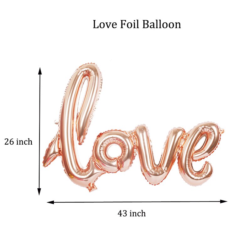 38pcs Bridal Douche kus lip/liefde folie ballon party decoraties team hart/latex/roze ballon mariage bruiloft ballonnen bruid