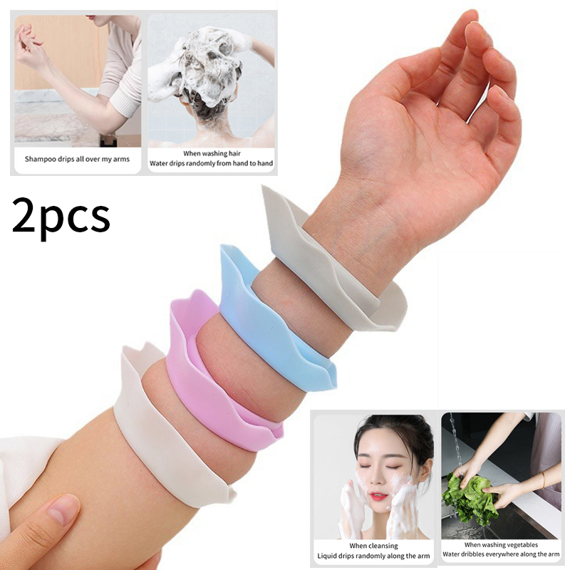 Reloj de pulsera de silicona con forma de flor, accesorio impermeable para el cabello, envoltura para la cabeza, maquillaje hecho a mano, 1 par
