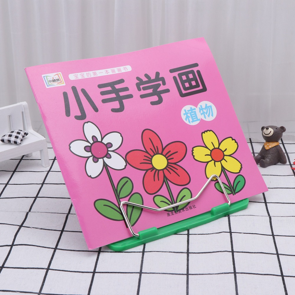 Adjustable Angle Metal Book Stand Fordable Portable Document Book-Reading Holder